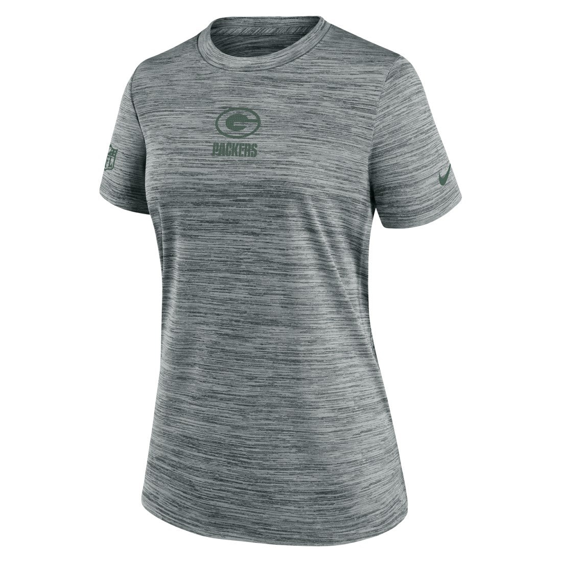 Green Bay Packers Women's Sideline Velocity Dri-FIT T-Shirt - Gray | Nike online