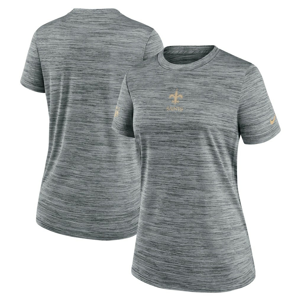 New Orleans Saints Women's Sideline Velocity Dri-FIT T-Shirt - Gray | Nike sale