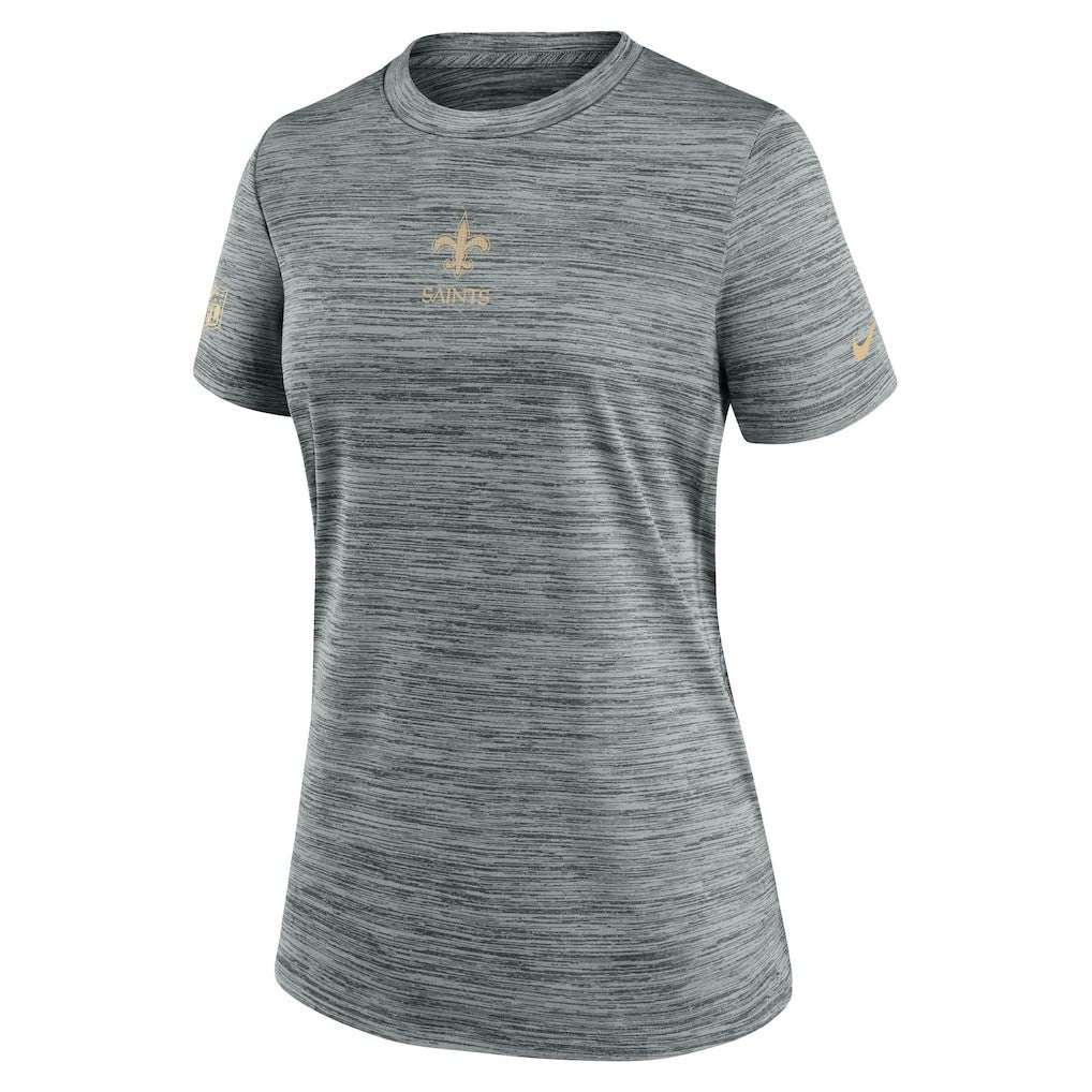 New Orleans Saints Women's Sideline Velocity Dri-FIT T-Shirt - Gray | Nike sale
