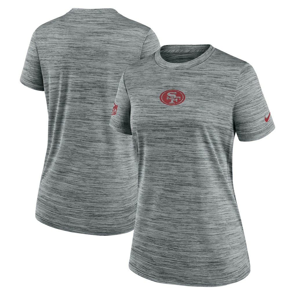 San Francisco 49ers Women's Sideline Velocity Dri-FIT T-Shirt - Gray | Nike on sale