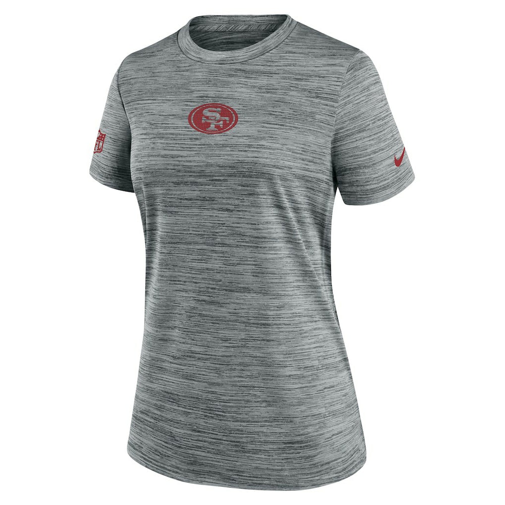 San Francisco 49ers Women's Sideline Velocity Dri-FIT T-Shirt - Gray | Nike on sale