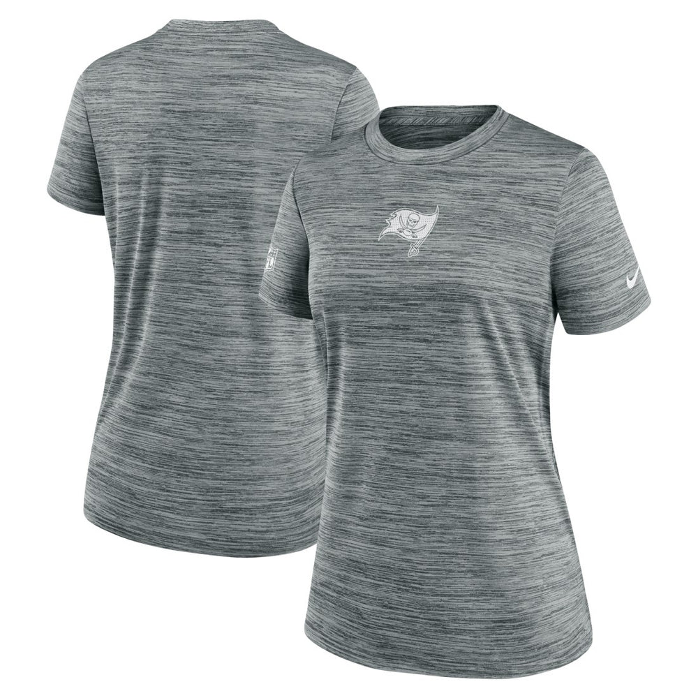 Tampa Bay Buccaneers Women's Sideline Velocity Dri-FIT T-Shirt - Gray | Nike for sale