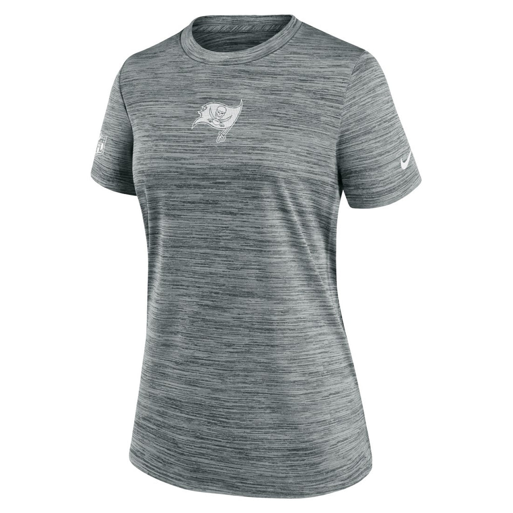 Tampa Bay Buccaneers Women's Sideline Velocity Dri-FIT T-Shirt - Gray | Nike for sale
