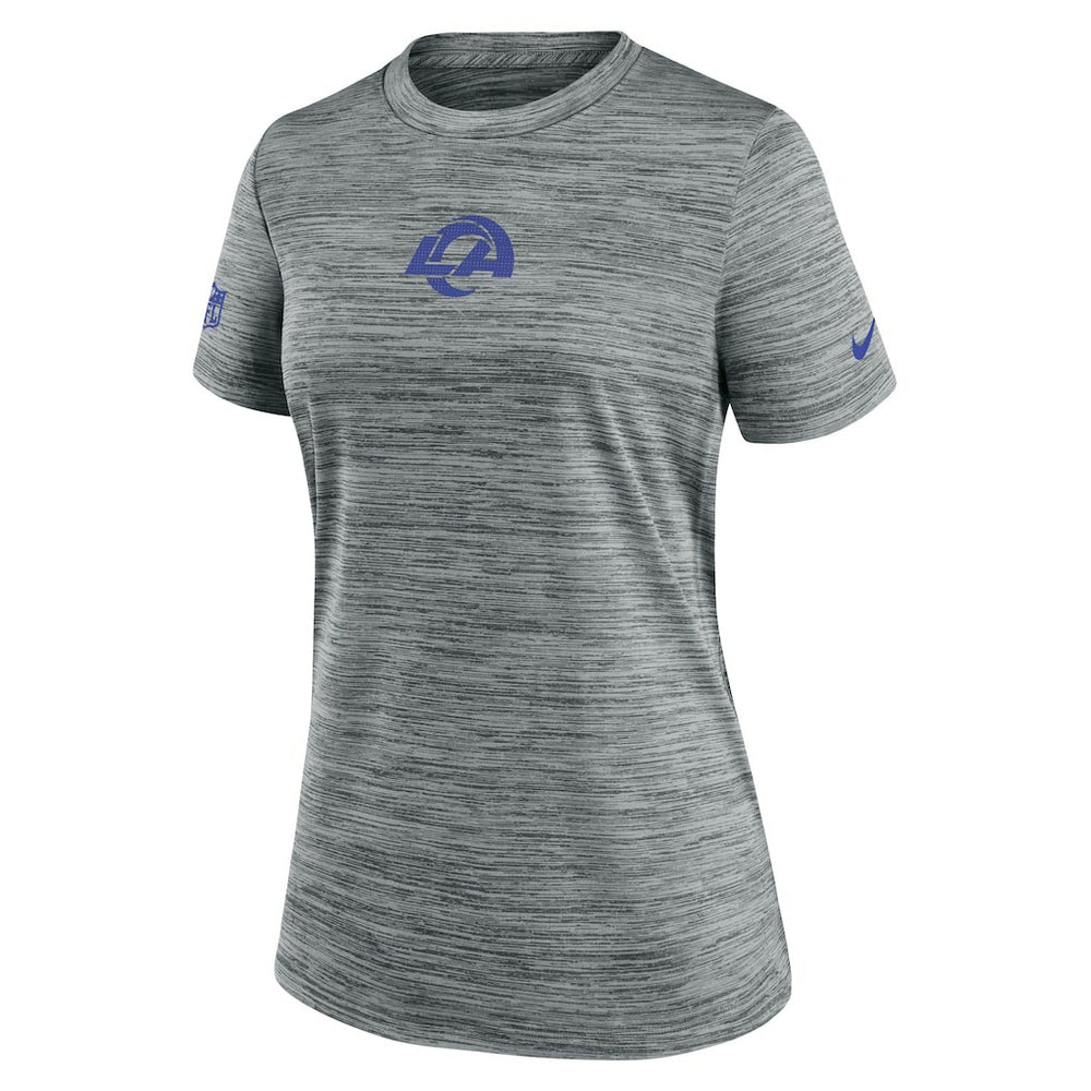 Los Angeles Rams Women's Sideline Velocity Dri-FIT T-Shirt - Gray | Nike online