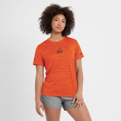 Cleveland Browns Women's Sideline Velocity Dri-FIT T-Shirt - Orange | Nike for sale