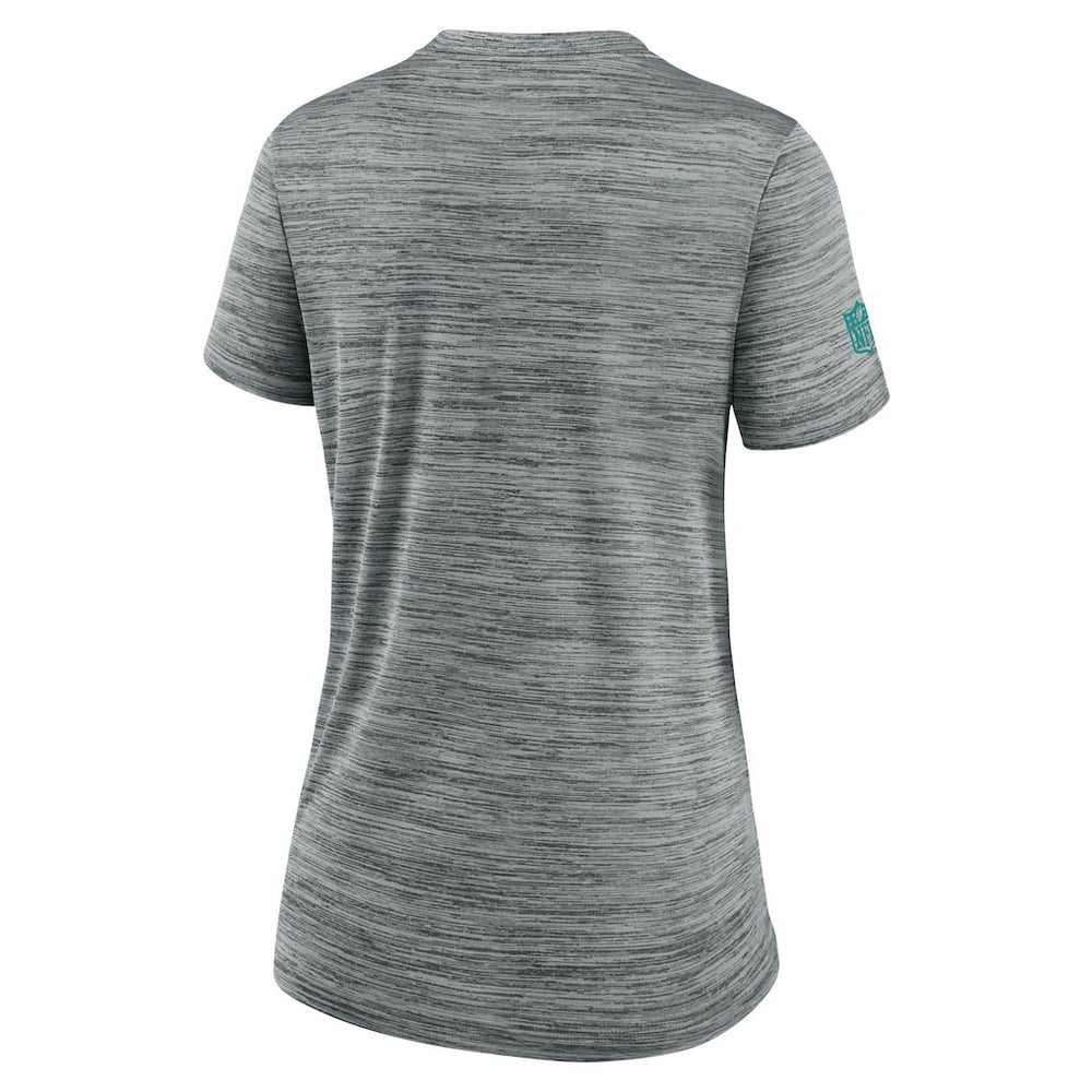 Miami Dolphins Women's Sideline Velocity Dri-FIT T-Shirt - Gray | Nike online