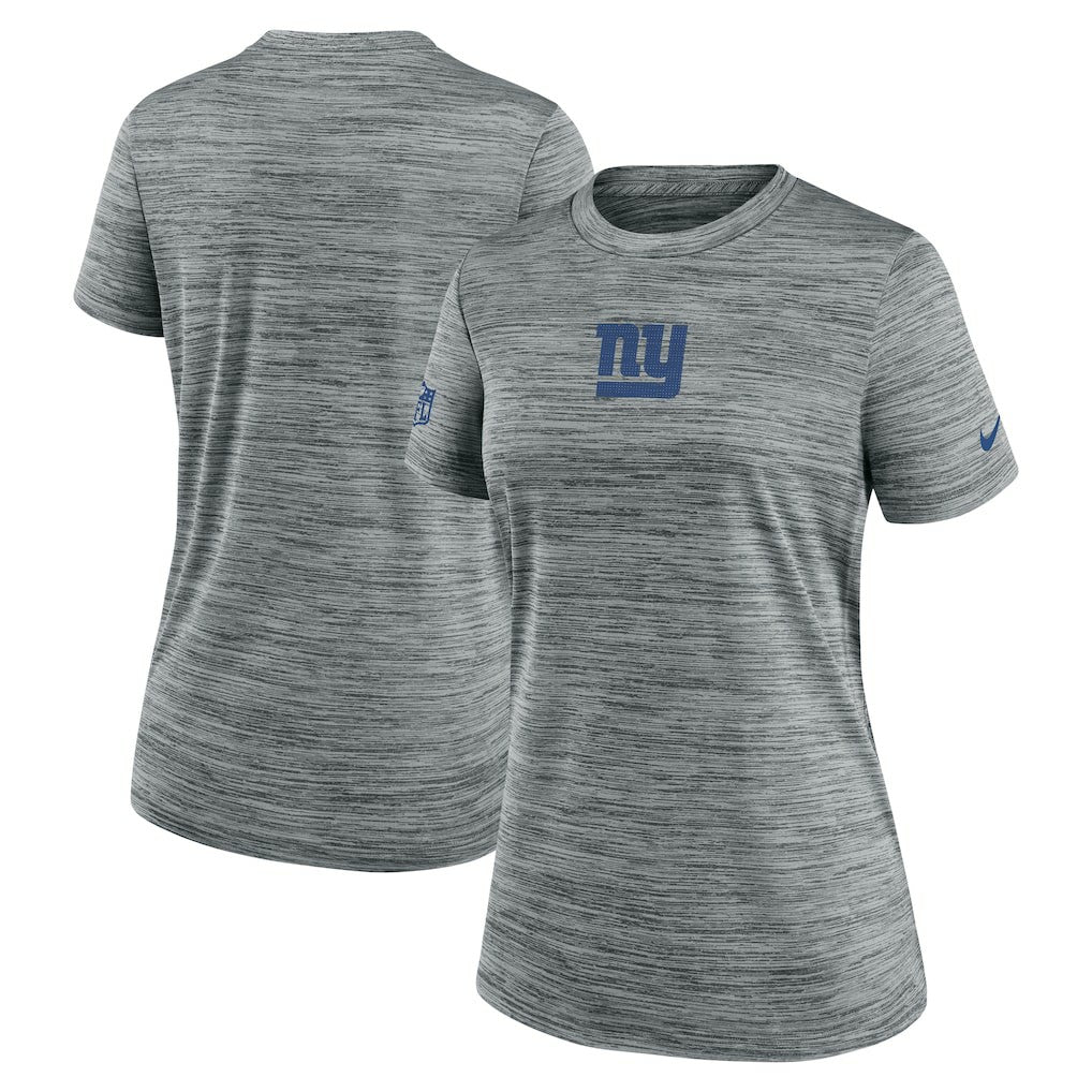 New York Giants Women's Sideline Velocity Dri-FIT T-Shirt - Gray | Nike sale