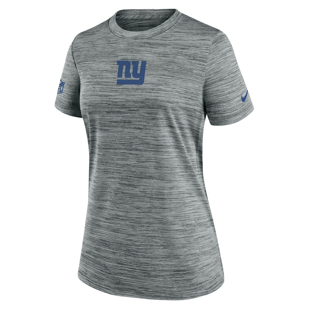 New York Giants Women's Sideline Velocity Dri-FIT T-Shirt - Gray | Nike sale