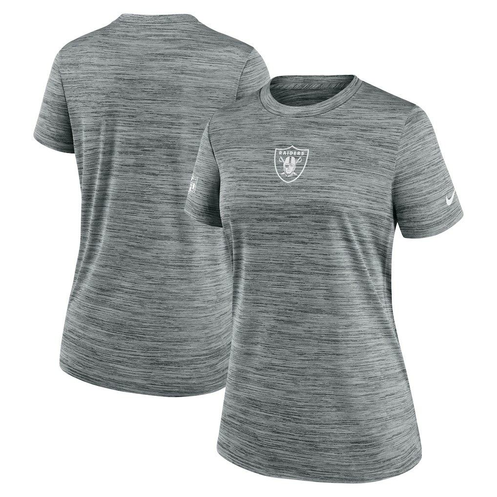 Las Vegas Raiders Women's Sideline Velocity Dri-FIT T-Shirt - Gray | Nike online