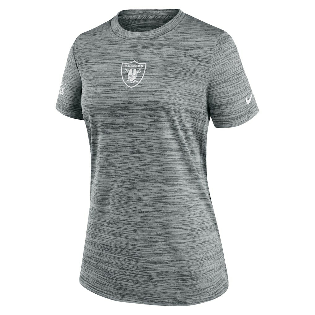Las Vegas Raiders Women's Sideline Velocity Dri-FIT T-Shirt - Gray | Nike online