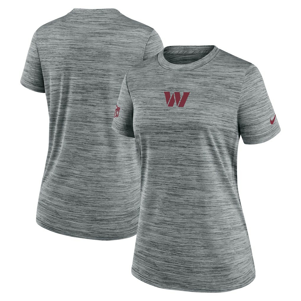 Washington Commanders Women's Sideline Velocity Dri-FIT T-Shirt - Gray | Nike discount