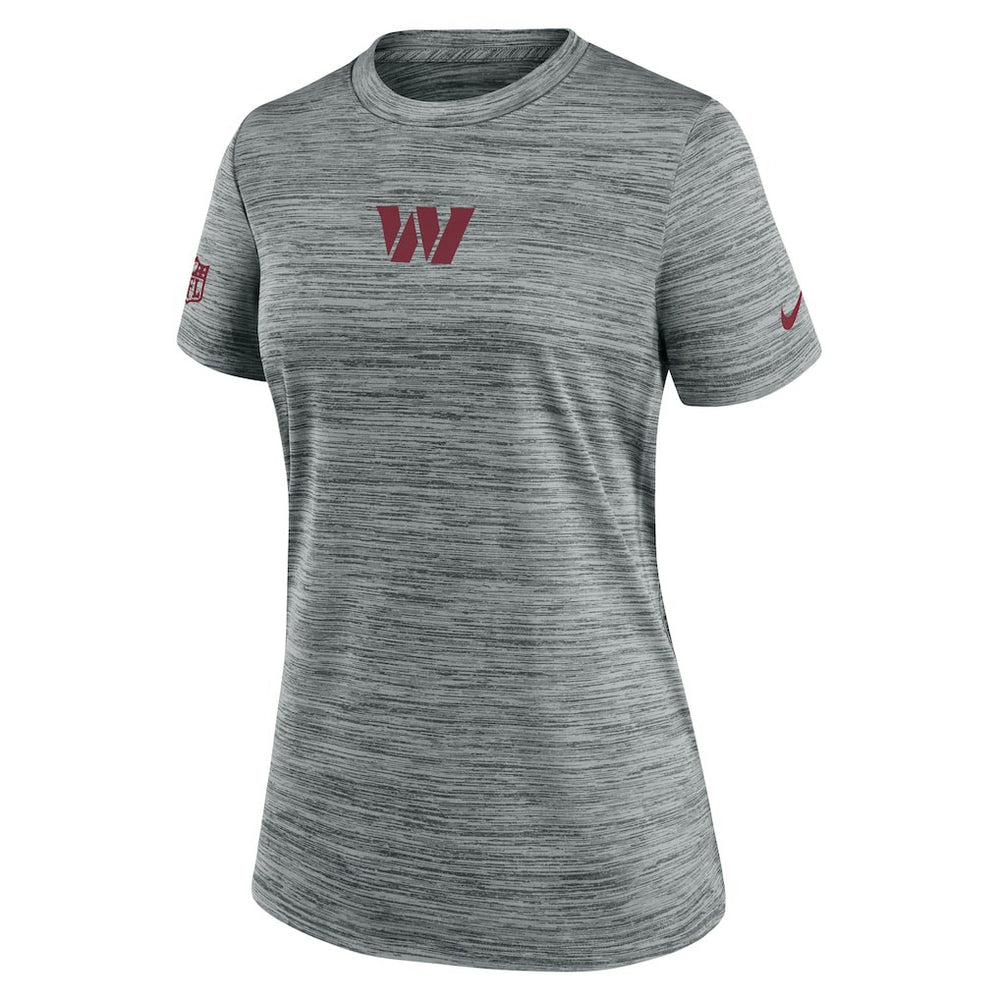 Washington Commanders Women's Sideline Velocity Dri-FIT T-Shirt - Gray | Nike discount