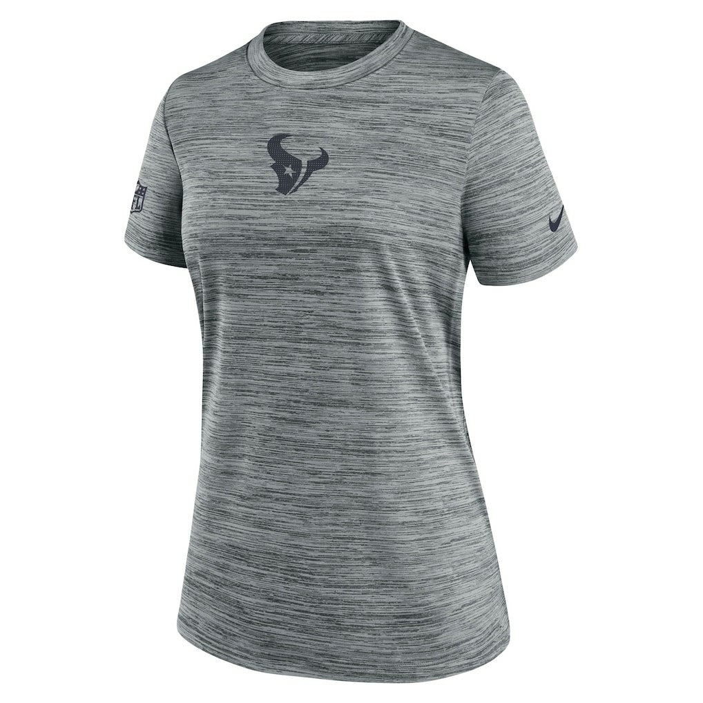 Houston Texans Women's Sideline Velocity Dri-FIT T-Shirt - Gray | Nike sale