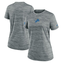 Detroit Lions Women's Sideline Velocity Dri-FIT T-Shirt - Gray | Nike on sale