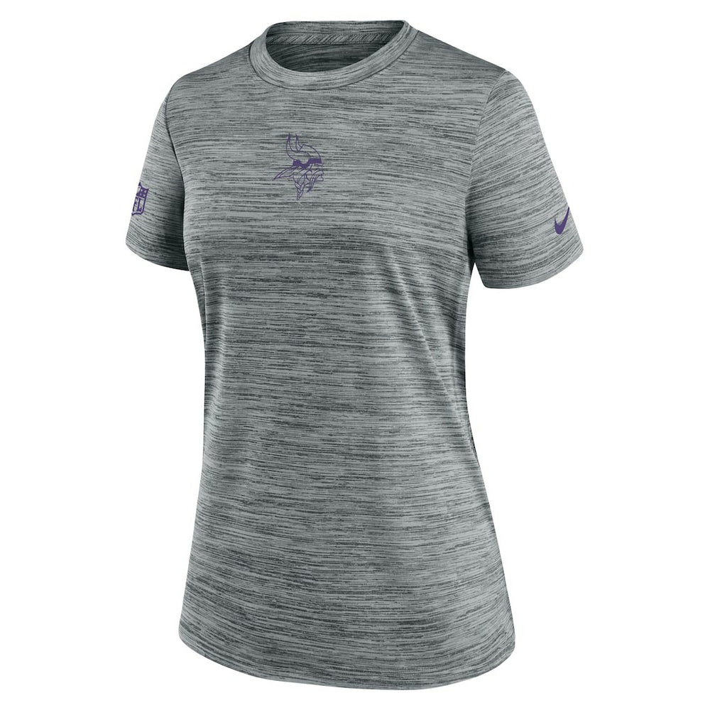 Minnesota Vikings Women's Sideline Velocity Dri-FIT T-Shirt - Gray | Nike online