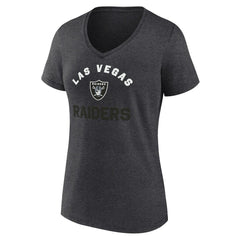 Las Vegas Raiders Logo Athletic Women's Unrivaled V-Neck T-Shirt - Heather Charcoal online