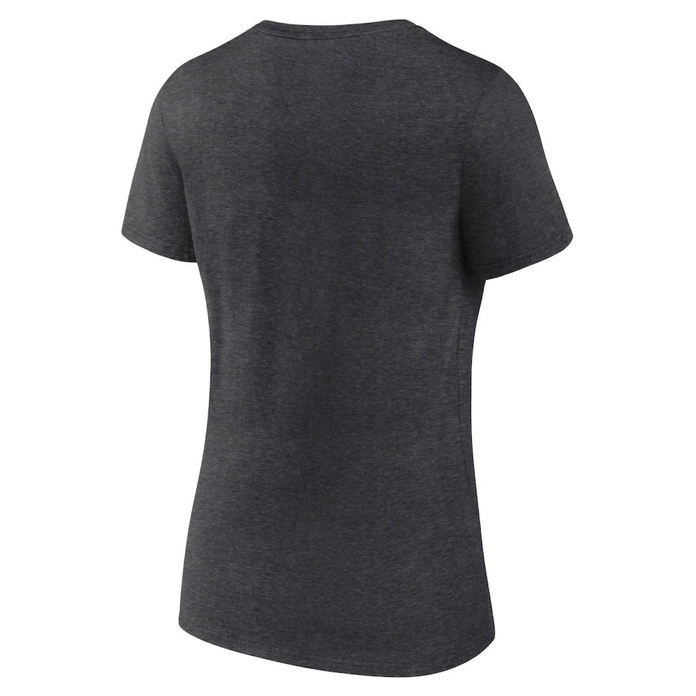 Las Vegas Raiders Logo Athletic Women's Unrivaled V-Neck T-Shirt - Heather Charcoal online