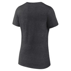 Las Vegas Raiders Logo Athletic Women's Unrivaled V-Neck T-Shirt - Heather Charcoal online