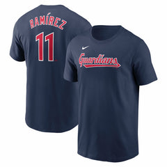 Jose Ramirez Cleveland Guardians Fuse Name & Number T-Shirt - Navy | Nike