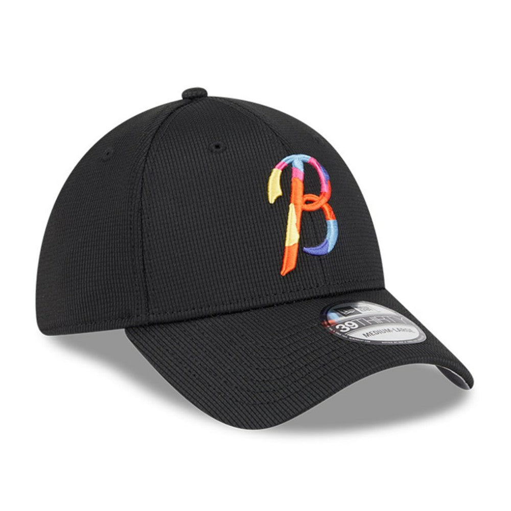 Baltimore Orioles City Connect Batting Practice 39THIRTY Flex Hat - Black | New Era