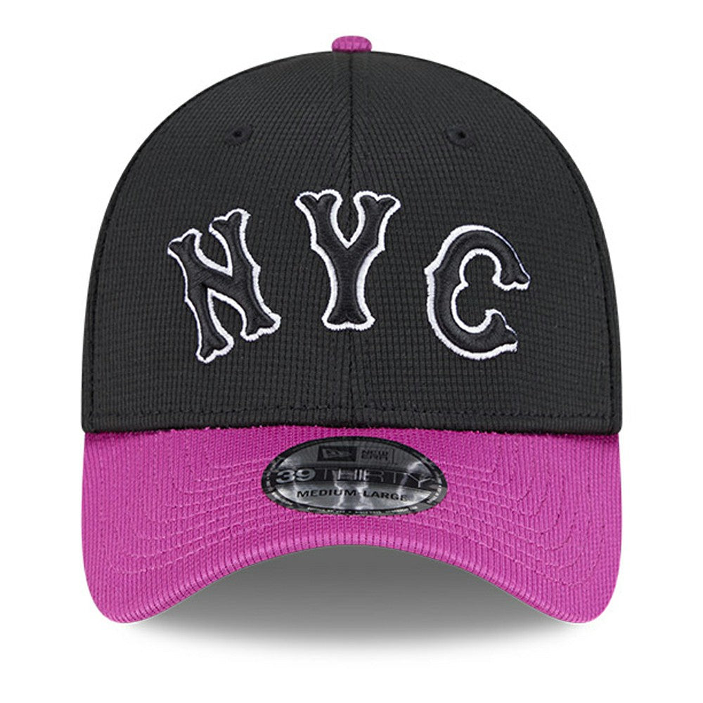 New York Mets City Connect Batting Practice 39THIRTY Flex Hat - Charcoal/Purple | New Era