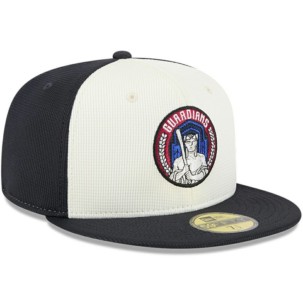 Cleveland Guardians City Connect Batting Practice 59FIFTY Fitted Hat - Navy/White | New Era