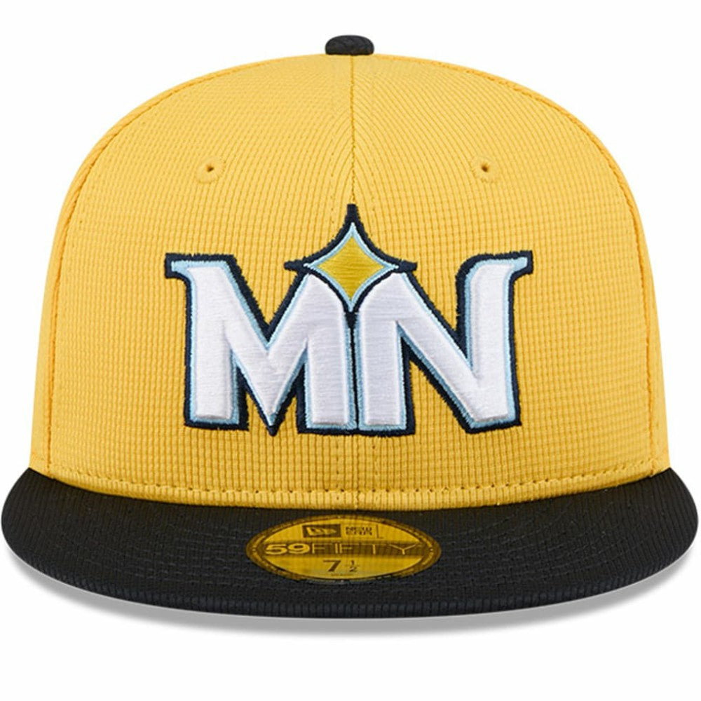Minnesota Twins City Connect Batting Practice 59FIFTY Fitted Hat - Yellow/Black | New Era