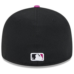 New York Mets City Connect Batting Practice Low Profile 59FIFTY Fitted Hat - Charcoal/Purple | New Era