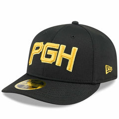 Pittsburgh Pirates City Connect Batting Practice Low Profile 59FIFTY Fitted Hat - Black | New Era