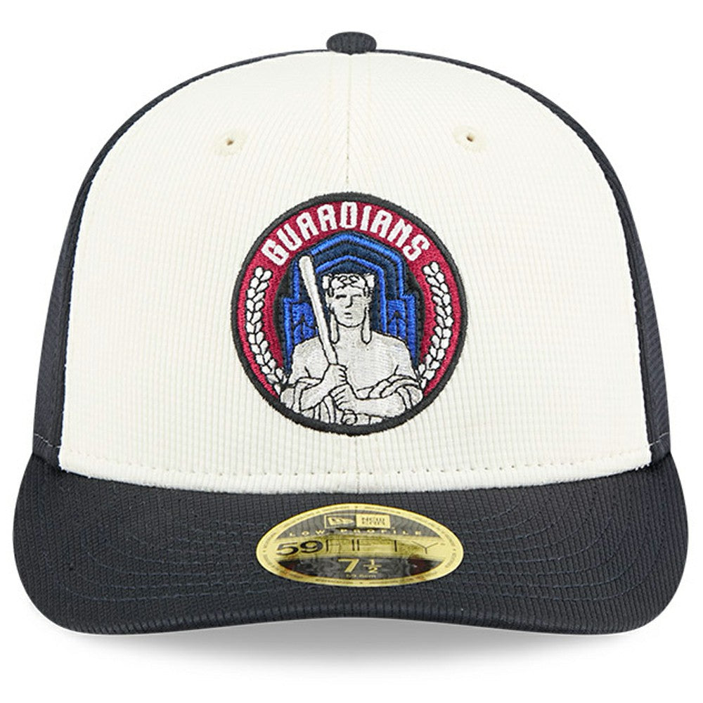 Cleveland Guardians City Connect Batting Practice Low Profile 59FIFTY Fitted Hat - Navy/White | New Era