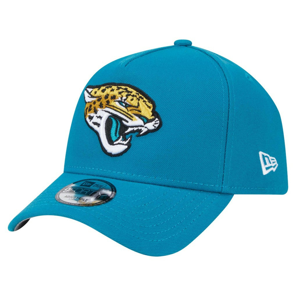 Jacksonville Jaguars New Era A-Frame 9FORTY Adjustable Hat - Teal for sale