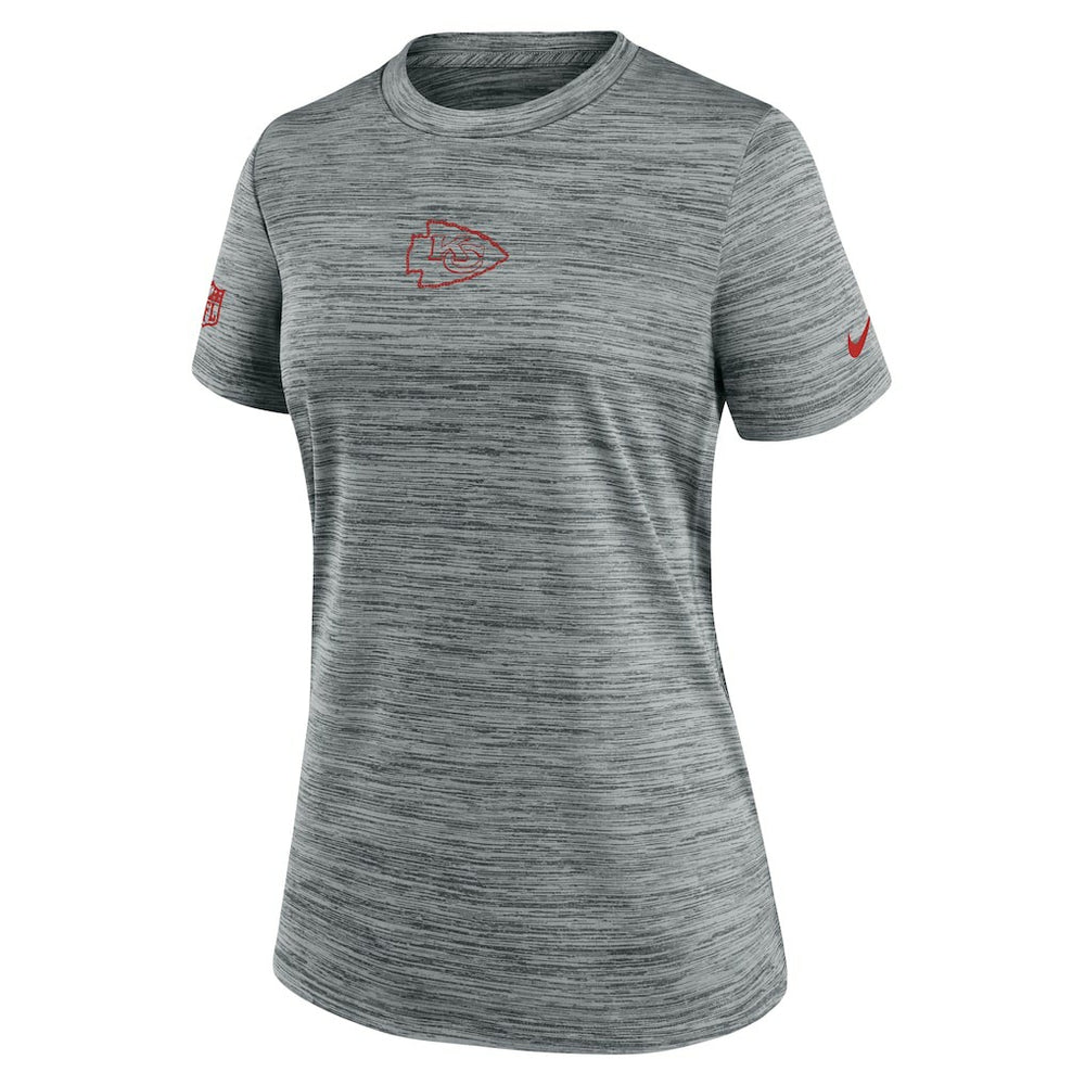 Kansas City Chiefs Women's Sideline Velocity Dri-FIT T-Shirt - Gray | Nike on sale