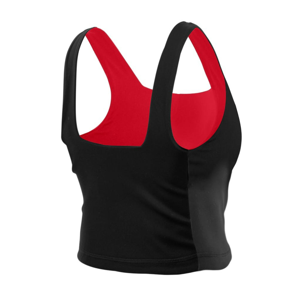 Kansas City Chiefs New Era Women's Reversible Cropped Sport Classics Tank Top - Red/Black sale