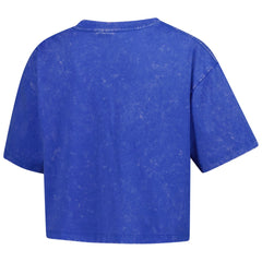 Detroit Lions New Era Women's Cropped Boxy Sport Classics Mineral Wash T-Shirt - Blue sale