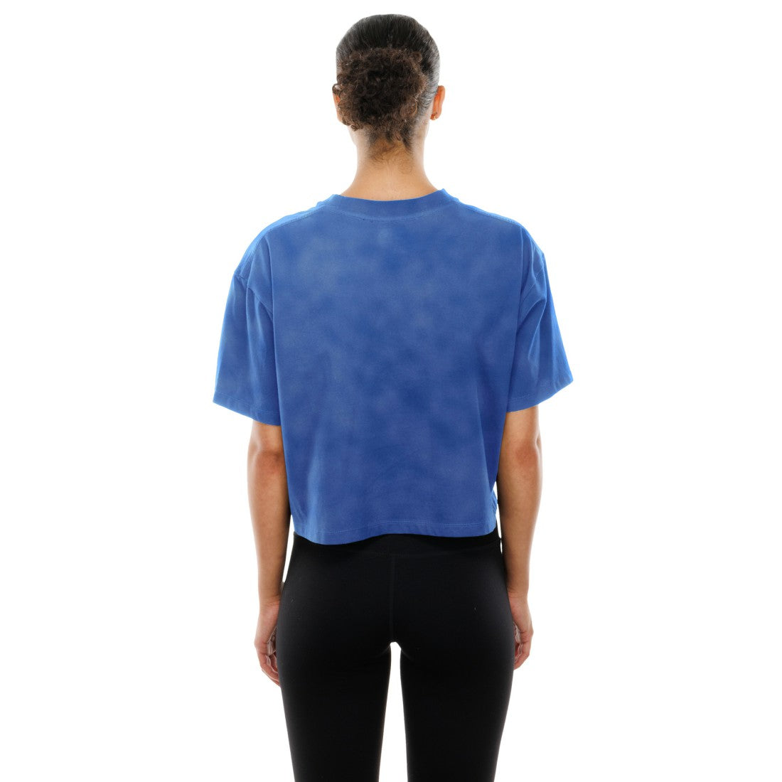 Detroit Lions New Era Women's Cropped Boxy Sport Classics Mineral Wash T-Shirt - Blue sale