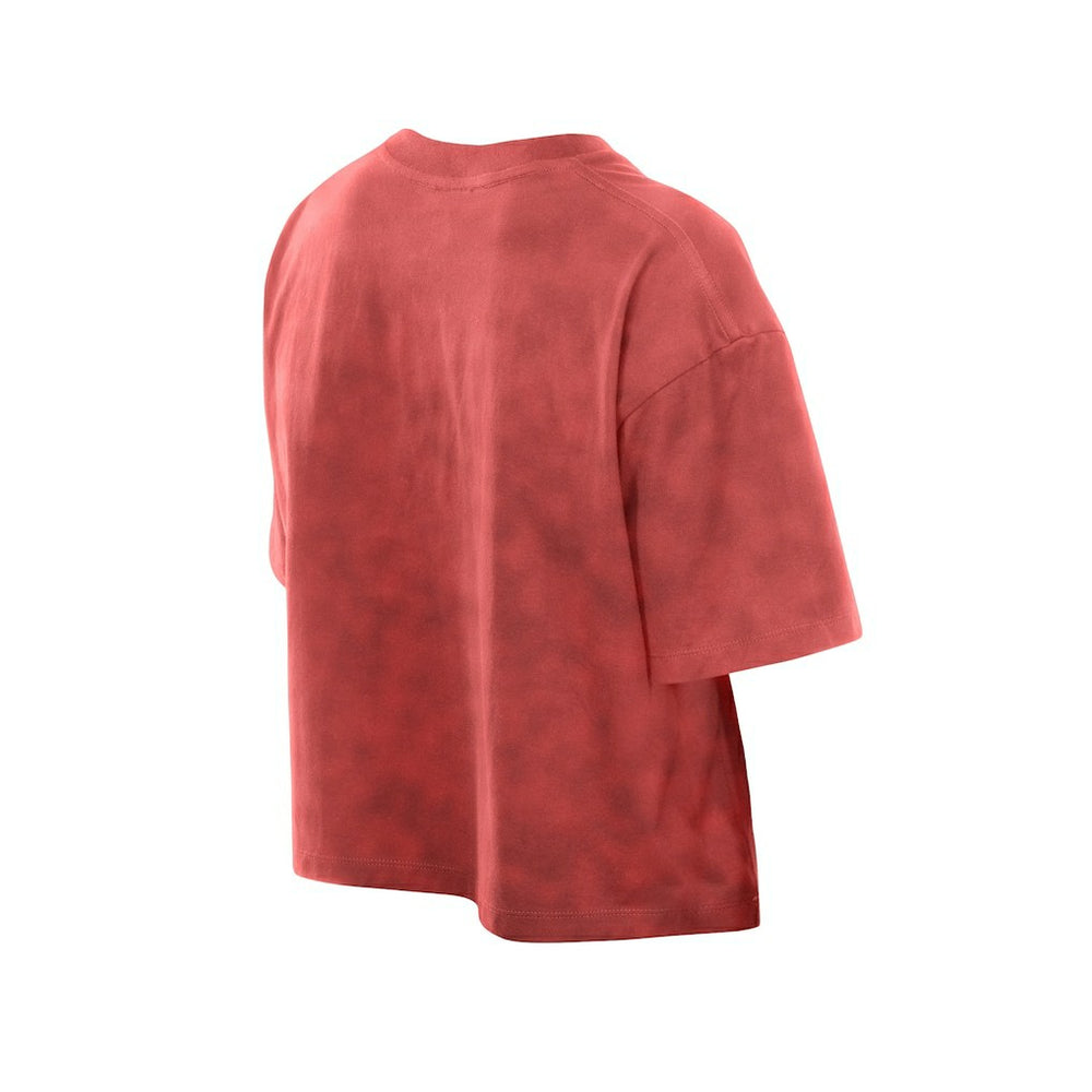Kansas City Chiefs New Era Women's Cropped Boxy Sport Classics Mineral Wash T-Shirt - Red on sale