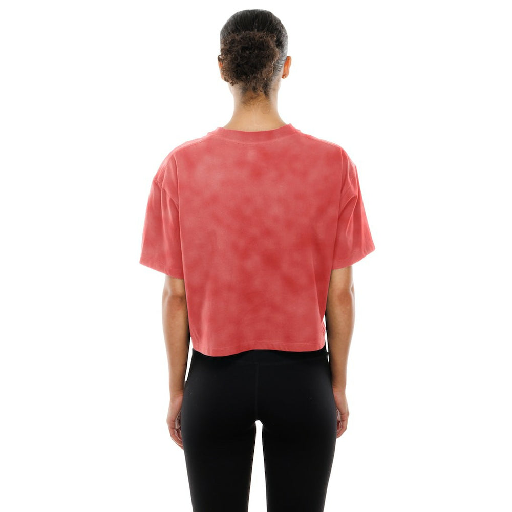Kansas City Chiefs New Era Women's Cropped Boxy Sport Classics Mineral Wash T-Shirt - Red on sale