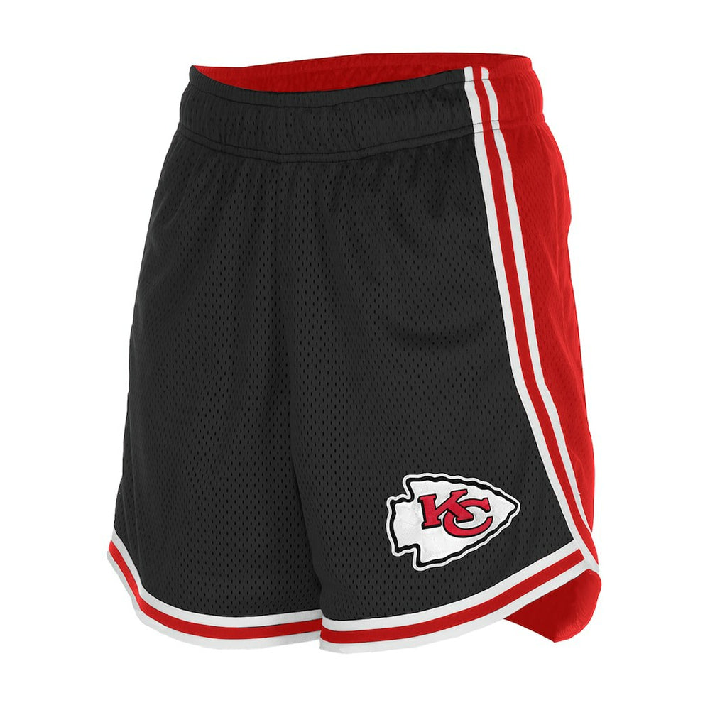 Kansas City Chiefs New Era Women's Sport Classics Mesh Shorts - Black/Red for sale
