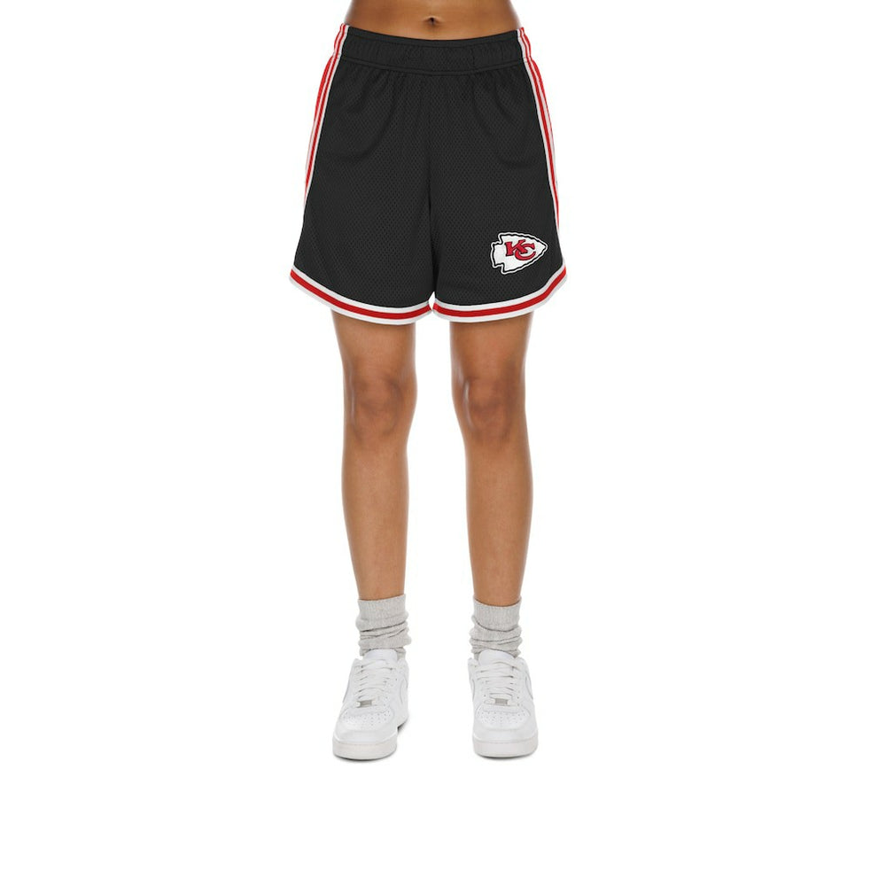 Kansas City Chiefs New Era Women's Sport Classics Mesh Shorts - Black/Red for sale