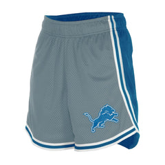 Detroit Lions New Era Women's Sport Classics Mesh Shorts - Silver/Blue online