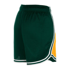 Green Bay Packers New Era Women's Sport Classics Mesh Shorts - Gold/Green on sale