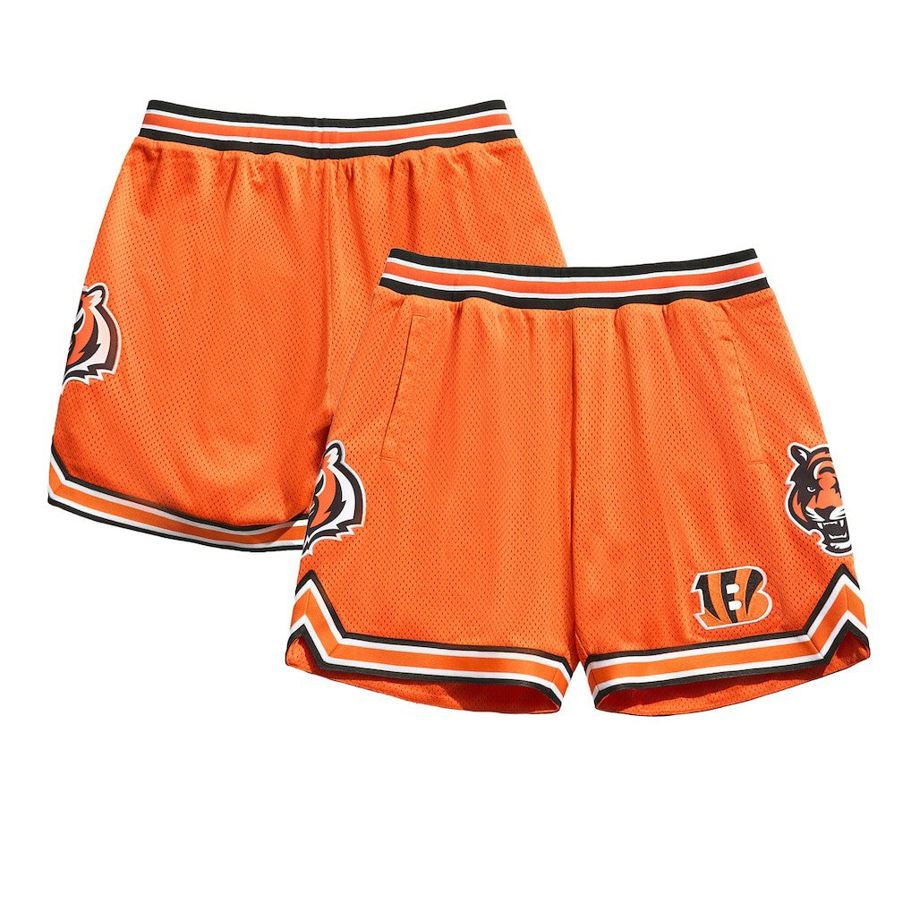 Cincinnati Bengals Chalk Line Court Shorts - Orange/Black cheap
