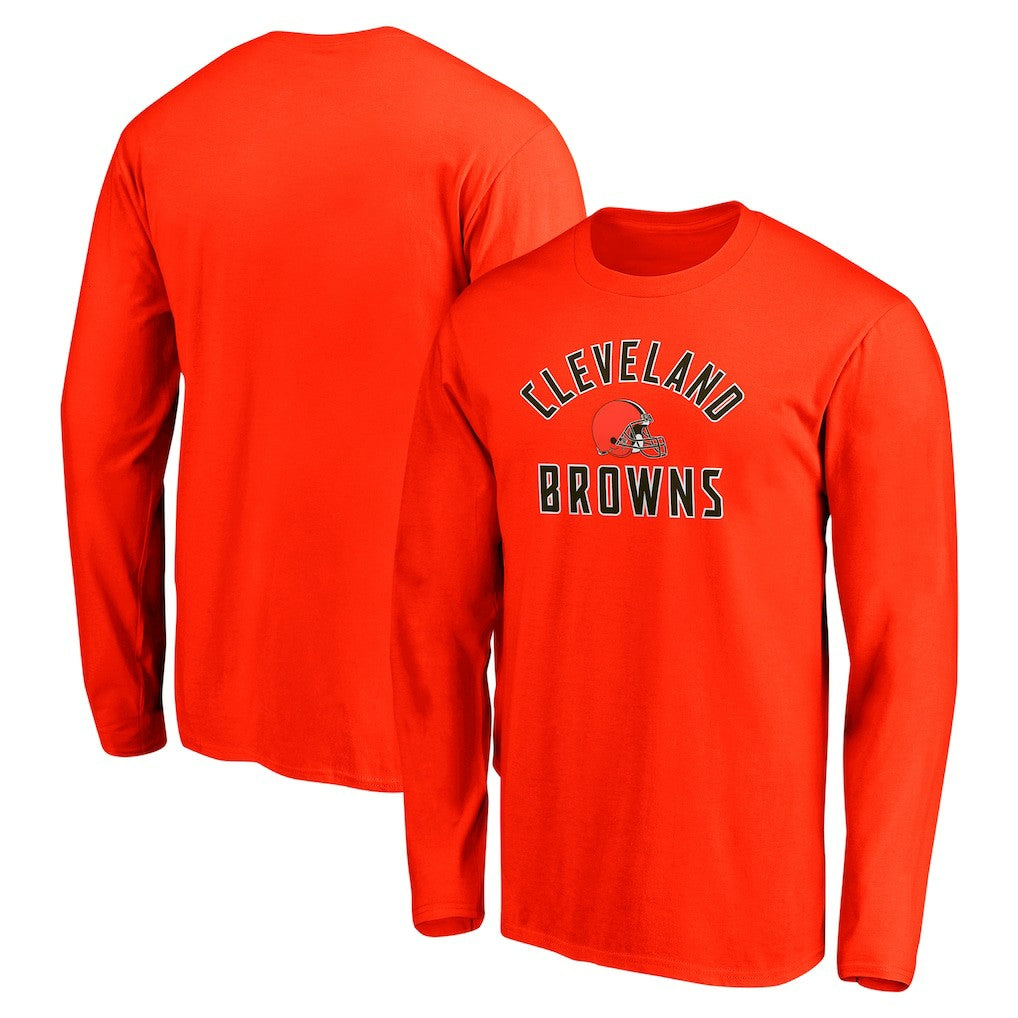Cleveland Browns Team Arc Knockout Long Sleeve T-Shirt - Orange for sale