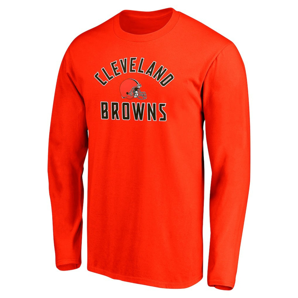 Cleveland Browns Team Arc Knockout Long Sleeve T-Shirt - Orange for sale