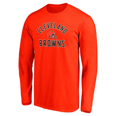 Cleveland Browns Team Arc Knockout Long Sleeve T-Shirt - Orange for sale