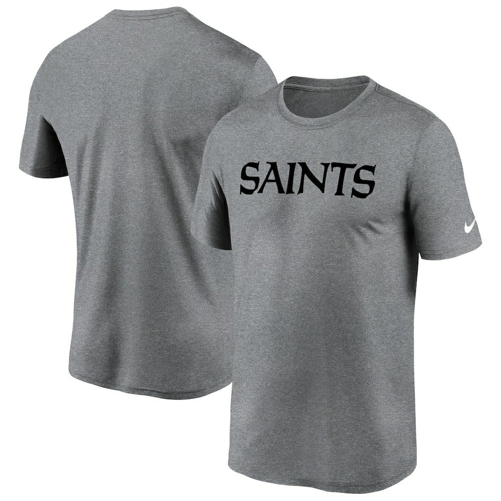 New Orleans Saints Legend Wordmark T-Shirt - Heather Gray | Nike discount