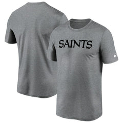 New Orleans Saints Legend Wordmark T-Shirt - Heather Gray | Nike discount