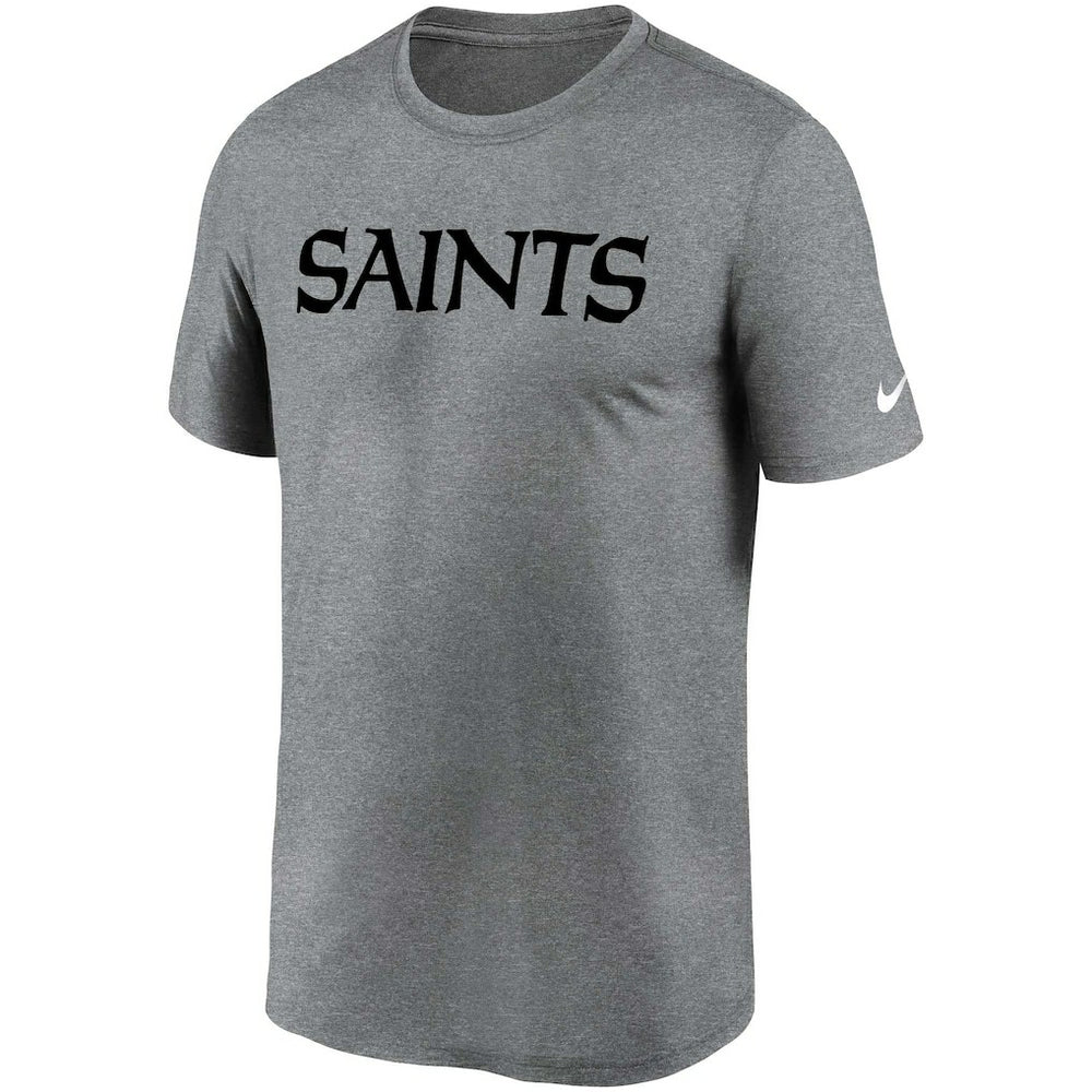 New Orleans Saints Legend Wordmark T-Shirt - Heather Gray | Nike discount