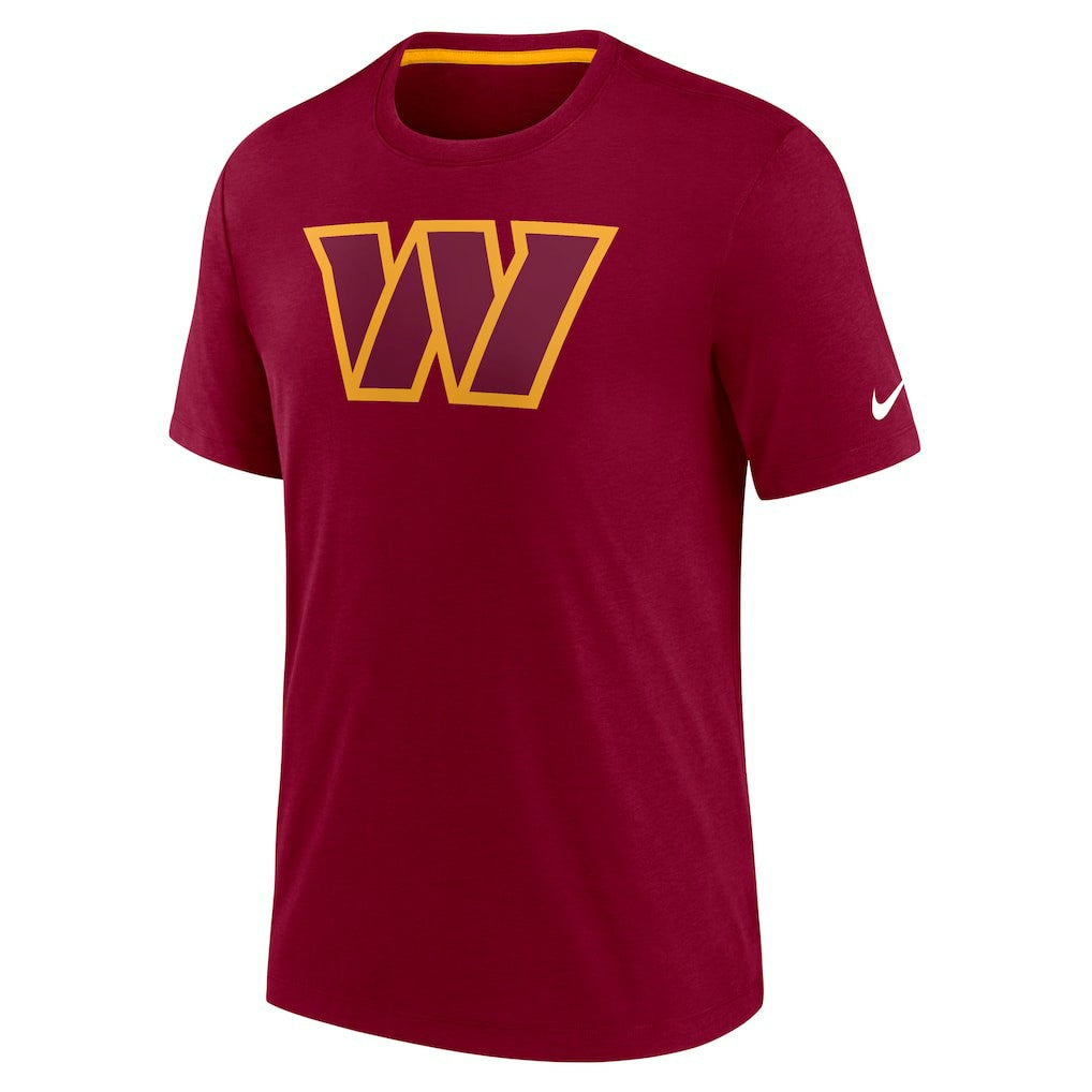Washington Commanders Playback Logo Tri-Blend T-Shirt - Burgundy | Nike outlet