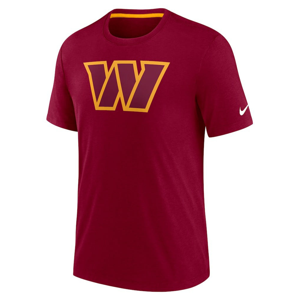 Washington Commanders Playback Logo Tri-Blend T-Shirt - Burgundy | Nike outlet